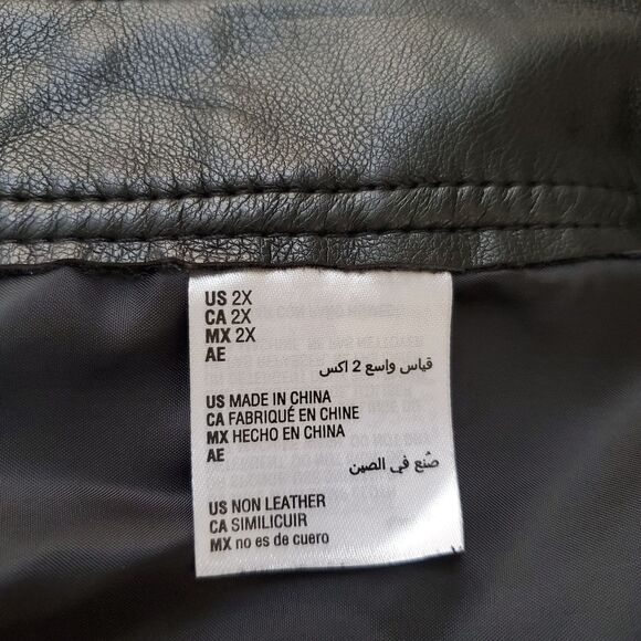 INC International Faux-Leather Belted Pants sz  2X - Picture 11 of 12